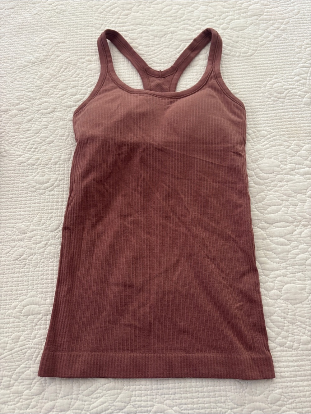 lululemon athletica Ribbed Racerback Tank Top - Dusty Rose